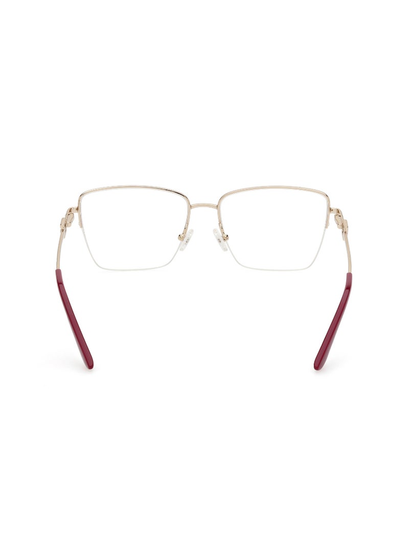 GUESS Women's Square Shape Eyeglass Frames - GU297607153 - Lens Size: 53 Mm - Bordeaux - Image 4